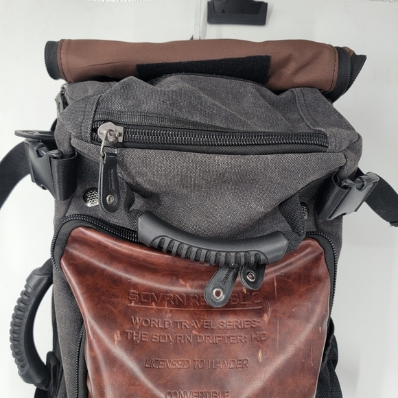 Sovrn Republic Convertible Duffle Backpack Drifter Rugged Weekender Travel Bag - Picture 5 of 16